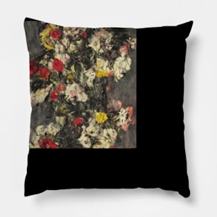 Flowers Design Symbolist Vintage Pillow