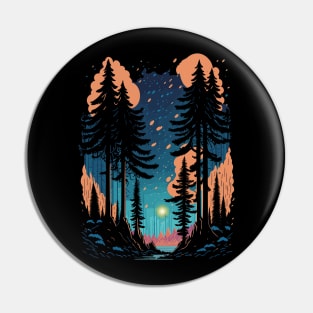 Pines Tree Night Pin