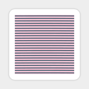 Lines - Navy + Red Magnet