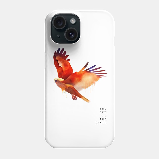 Red Brahimy Kite Eagle Phone Case by COsArt