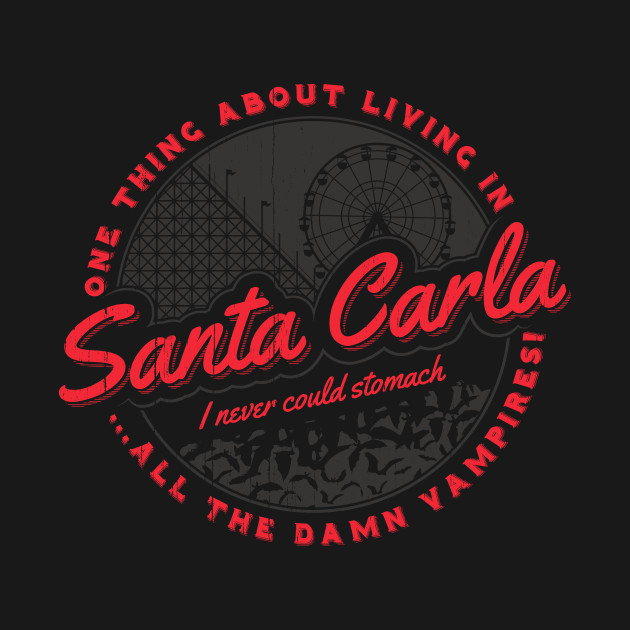 Santa Carla Men's T-Shirt - Inspired By Lost Boys Film Vampires Frog - Foto 8