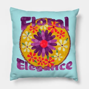 floral elegance, flower love Pillow