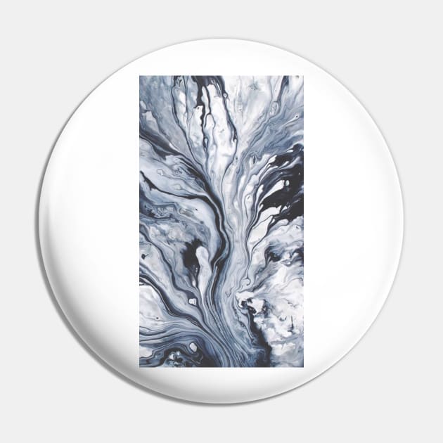 Blue Elegant Marble Pin by TiiShop