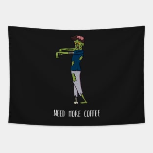 Coffee Zombie Boy Tapestry