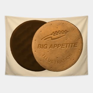 Big Appetite Chocolate Digestive Biscuit Tapestry