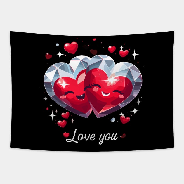 Love You Tapestry by Graceful Designs