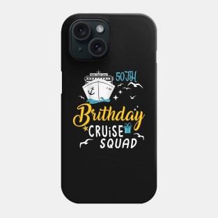 50th Birthday Cruise Squad Gifts 2024 Matching Party Family Phone Case