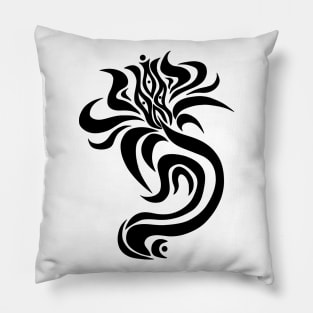 Dark flower (Black) Pillow