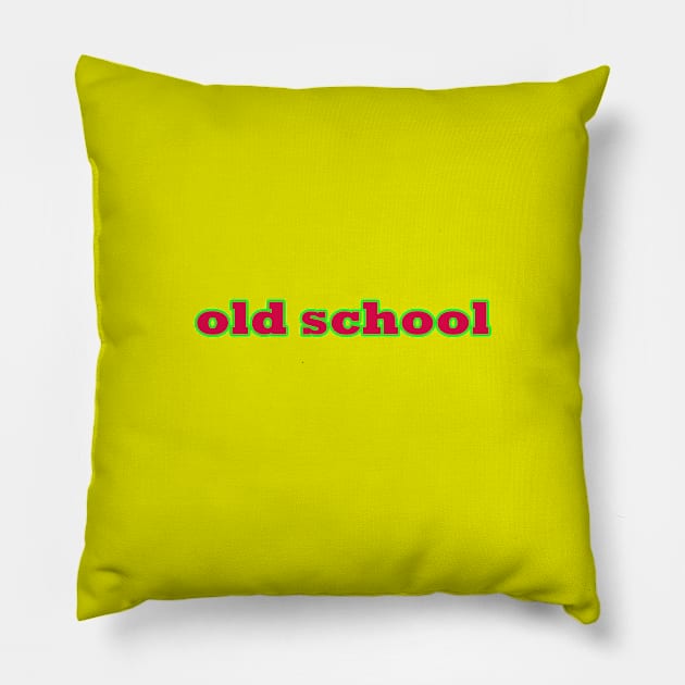 old school Pillow by thedesignleague