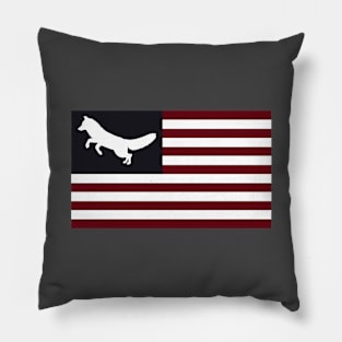 Fox Hunter Flag Pillow