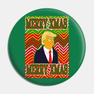 Merry Xmas Donald Trump Christmas Sweater in Bad Taste Pin