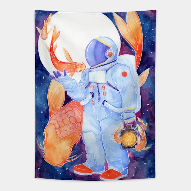 Sky Diver Tapestry by coffeecakecafe