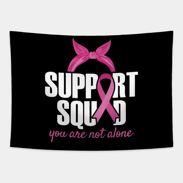 Support Squad Breast Cancer Awareness Tapestry by NysdenKati