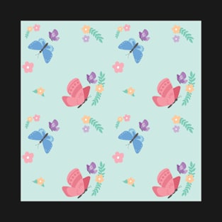 Butterfly Pattern T-Shirt