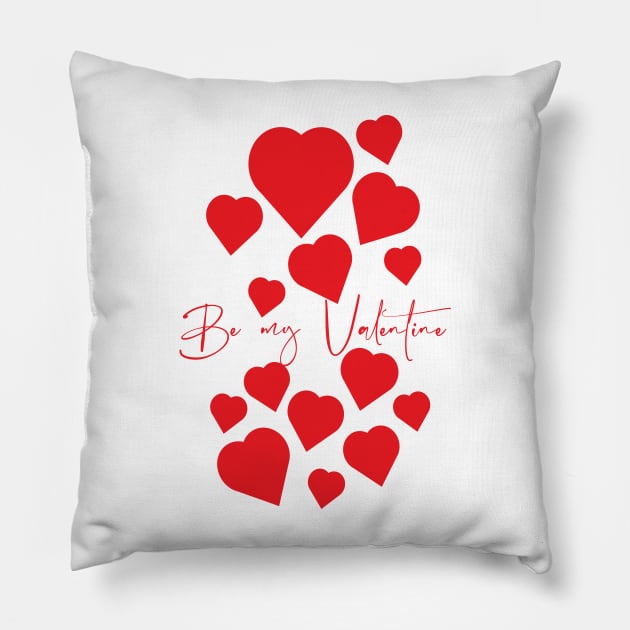 Be my Valentine Pillow by Stonework Design Studio