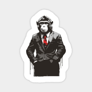 monkey in suit Magnet