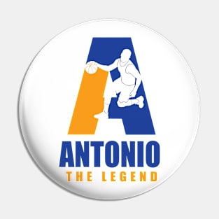 Antonio Custom Player Basketball Your Name The Legend Pin