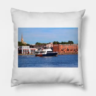 Sightseeing From Boat Pillow