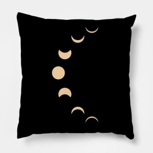 bohemian astrological design with sun, stars, moon and sunburst. Boho linear icons or symbols in trendy minimalist style. Pillow