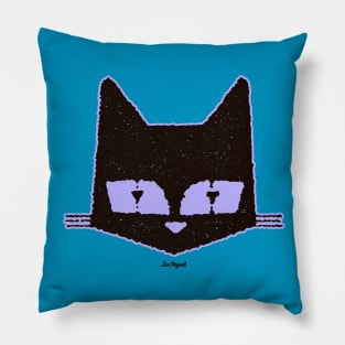 MY CAT IS AWESOME (pale blue edition) Pillow