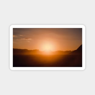 Jordan Wadi Rum Sunset Magnet