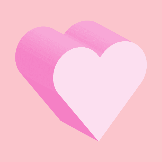 Candy Love Heart in 3D by lucybrownlane