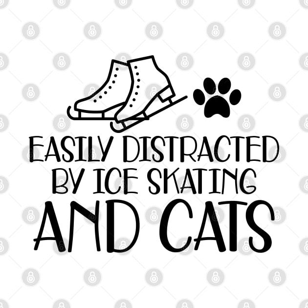 Ice Skater - Easily excited by ice skating and cats by KC Happy Shop