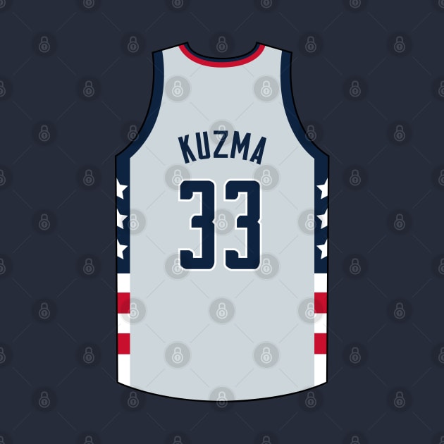 Kyle Kuzma Washington Jersey Qiangy by qiangdade