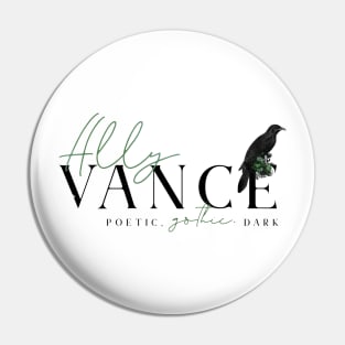 Ally Vance Logo (Black) Pin