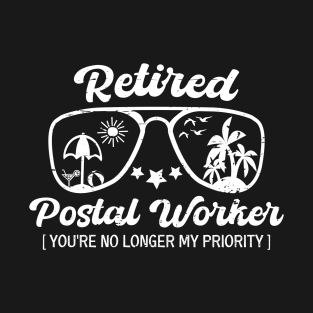 Retired Postal Worker Funny Postman Mailman Retirement T-Shirt