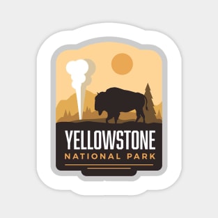 Yellowstone National Park Vinyl Sticker Magnet