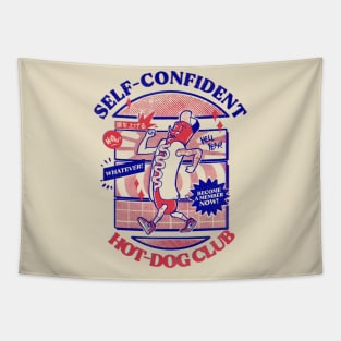 Self-Confident Hot-Dog Club Tapestry