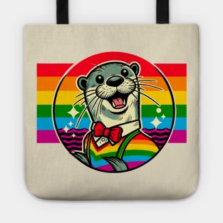 Gay Pride Nerdy Otter Tote