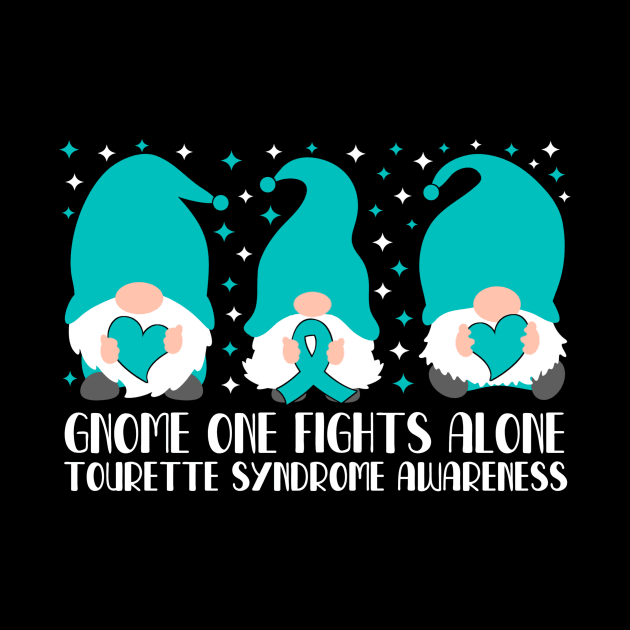 Gnome One Fights Alone Tourette Syndrome Awareness by Geek-Down-Apparel