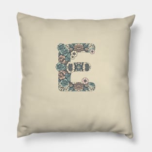 "E" initial girl's name Pillow