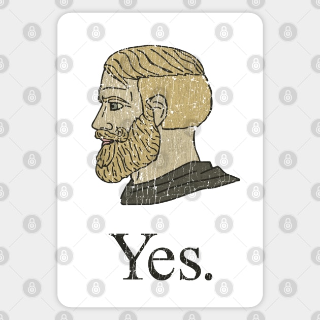 Gamer Yes Chad Meme - Meme - Sticker