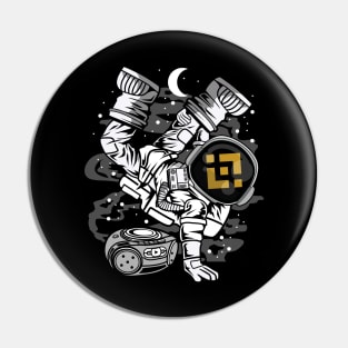 Hiphop Astronaut Binance BNB Coin To The Moon Crypto Token Cryptocurrency Wallet Birthday Gift For Men Women Kids Pin