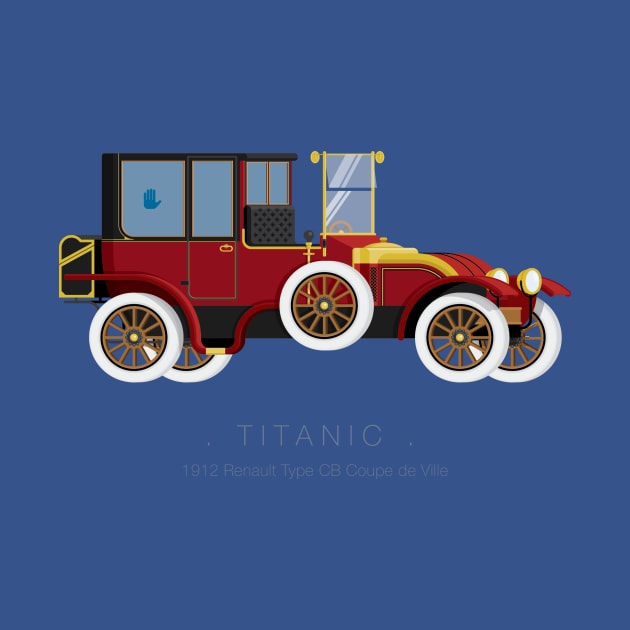 Titanic - Famous Cars by Fred Birchal