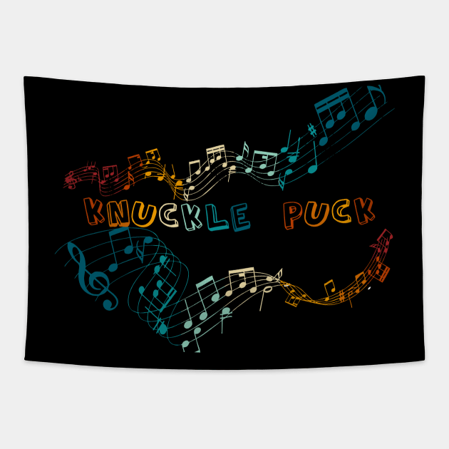 Knuckle Puck - Musical Notes Tapestry by Koi.buluk