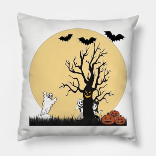 Vintage Spooky Forest Pillow