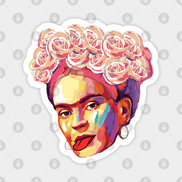 Fun Frida Magnet by mailsoncello