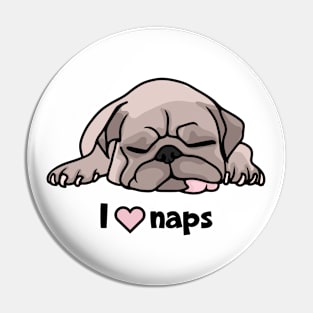 French Bulldog Puppy Loves Naps Pin