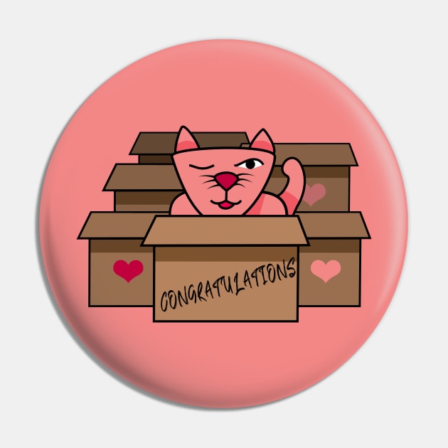 Congratulation from a pink cat, with all its heart Pin by Nosa rez