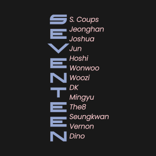 Seventeen Kpop Merch Design T-Shirt