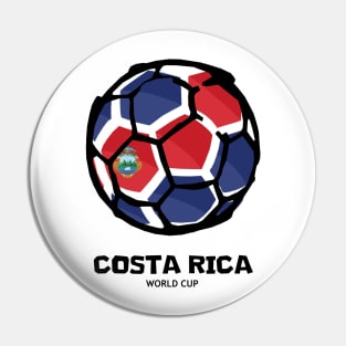 Costa Rica Football Country Flag Pin