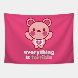 Everything is Terrible Bear Tapestry