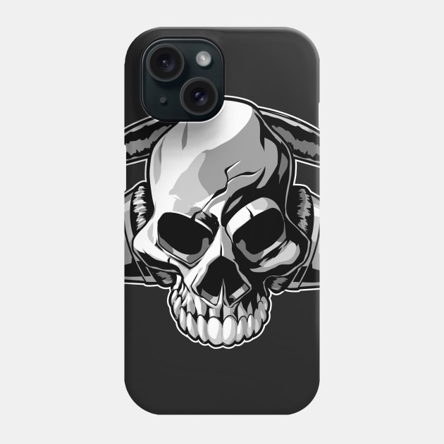 Skull music Phone Case by Styleuniversal