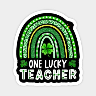 One Lucky Teacher Rainbow St Patrick’s Day Magnet