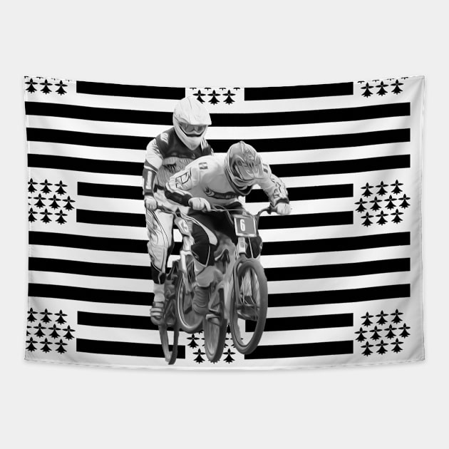 bmx breizh Tapestry by rickylabellevie