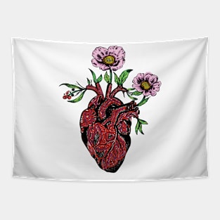 Blooming hearts. Tapestry